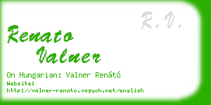 renato valner business card